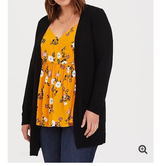 🖤🆕 Torrid Black Knit Cardigan - Picture 2 of 6